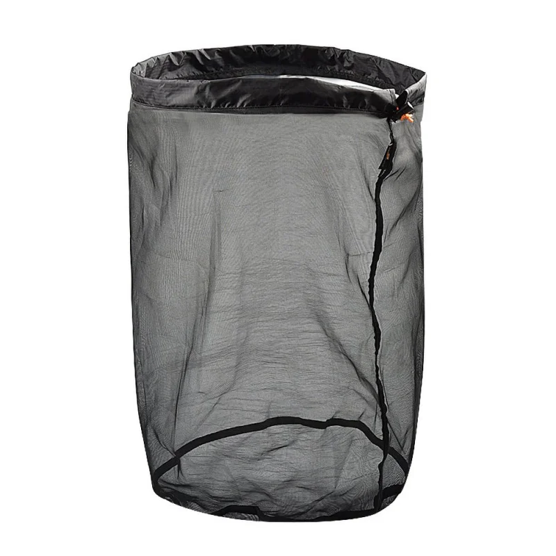 Outdoor Mesh Storage Ultralight Bag Drawstring Stuff Sack Camping Traveling - £8.42 GBP+
