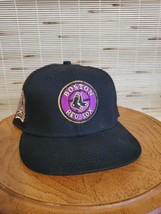 7-5/8 Boston Red Sox black 2004 world series champs purple bottom fitted hat - £39.04 GBP