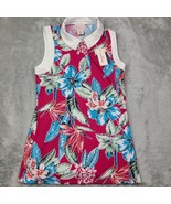 Tommy Bahama Women&#39;s Size XS Golf Tennis Pickleball Sleeveless Pink Flor... - $28.98