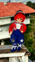 BRINN&#39;S 1988 LImited Ed July Calendar Clown  With Stand July 4TH USA Pat... - $14.84