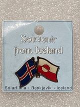 Iceland Souvenir 1" Flag Pin  *NEW* DTB - $9.99