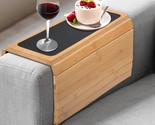 Numola Bamboos Sofa Armrest Tray, Universal Couch Cup Holder For Snack, ... - £28.27 GBP