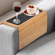 Numola Bamboos Sofa Armrest Tray, Universal Couch Cup Holder For Snack, Drinks, - £31.89 GBP