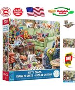Kitty Chaos 500 Piece Puzzle – Perfect Gift for Cat Lovers &amp; Families - $350.61 MXN