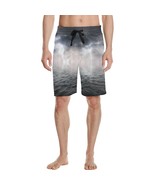 Men&#39;s Thunderbold Lightning on Dark Ocean All Over Print Casual Shorts - $42.10 CAD