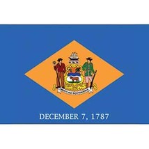 Delaware Flag with Grommets 2ft x 3ft - £9.55 GBP