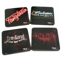 True Blood Coaster Set of 4 Black (Series 2) - £18.31 GBP