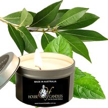 Eucalyptus &amp; Spearmint Eco Soy Wax Scented Tin Candles, Vegan, Hand Poured - £11.86 GBP+