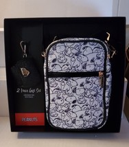 Peanuts Snoopy CROSSBODY bag purse 5" x 8" + tech case NEW in BOX 2023 Bioworld - $49.95