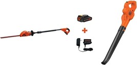 Black+Decker 20V Max Cordless Pole Hedge Trimmer, 18-Inch (LPHT120) &amp;, LSW221 - £221.41 GBP