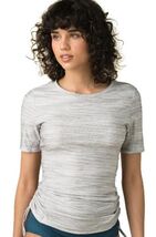 prAna Catarina Size Small (S) Jersey Shirt Short Sleeve  Sun Top Silver ... - $28.02 CAD