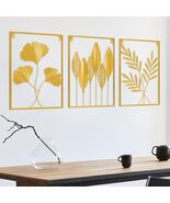 KHJCXS Black Metal Leaf Wall Art Decor Modern Minimalist 3pcs - $298.04 MXN KHJCXS Black Metal Leaf Wall Art Decor Modern Minimalist 3pcs - $298.04 MXN