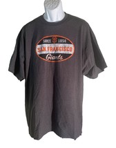 SAN FRANCISCO GIANTS Short Sleeve Pull-Over MLB T-Shirt Gray 2XL - $14.84