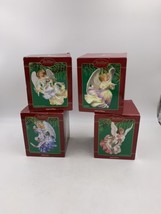 Angels Of Joy,Hope,Love And Peace Set Of 4 Carlton Cards Ornaments - £30.16 GBP