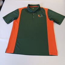 University of Miami Knights Apparel Mens Green/Orange Logo Polo Shirt XL (42-44) image 13
