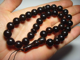 Islamic  prayer bead Natural Baltic Amber Tasbih Amber Muslim Rosary pre... - £97.03 GBP