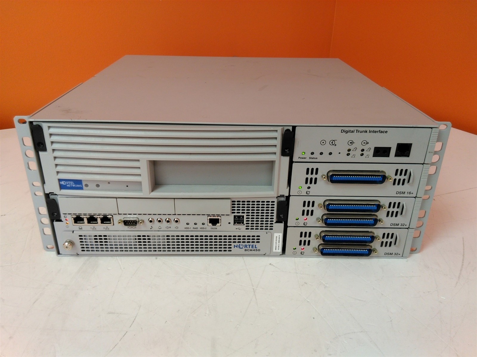 Defective Nortel BCM450 Digital Trunk Interface DSM 16+ 32+ NO HDD AS-IS  - $137.38