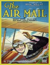 Wall Decor Poster.Home Room art dorm design.Air Mail woman pilot aviator.11656 - £13.63 GBP+
