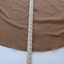 Oleg Cassini Men's Long Sleeve Button Up Brown Shirt Size XL 17 1/2 (34/35) image 12