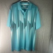 Fila Performance Sport Golf Athletic Fit Polo Shirt Turquoises Comfort C... - $21.49