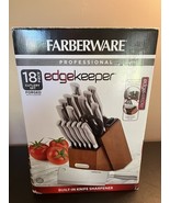 Farberware Edgekeeper Pro 18 Pc Forged Hollow Handle-Stainless Steel Kni... - $58.41