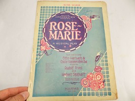 VINTAGE SHEET MUSIC SCORE 1924 ROSE MARIE From THE PLAY ROSE MARIE - $8.90