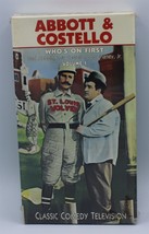 Abbot &amp; Costello Who&#39;s On First (VHS) - NEW Sealed - With Protective Case - $15.88