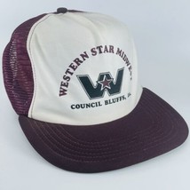 Western Star Midwest Council Bluffs IA Mesh Snapback Trucker Hat Ball Ca... - £31.20 GBP