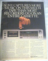 1983 Color Ad Sony Cassette Player/Recorder TC-K555 - £6.28 GBP