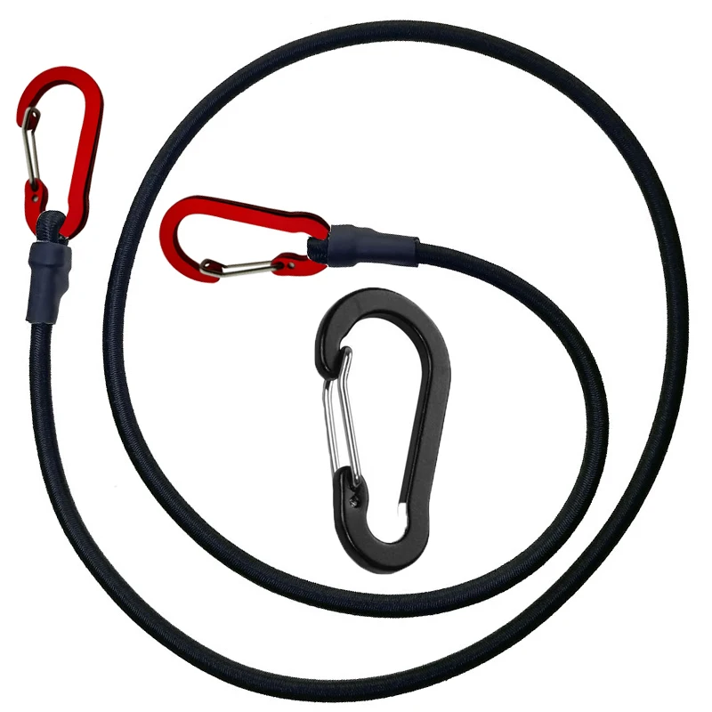 Direct Bungee Cords With Carabiner Hooks Heavy Duty Latex Bungee Straps Strong - £10.04 GBP+