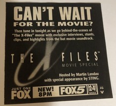 The X-Files Special Tv Guide Print Ad Martin Landau Sting David Duchovny TPA21 - £4.57 GBP