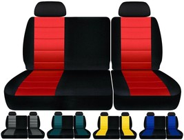 Car seat covers fits 88-94 Chevy C/K 1500 Pickup 40/60 Front bench W/ Headrests - £71.93 GBP