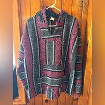 Baja Woman&#39;s poncho hoodie multicolor size XL - $28.00