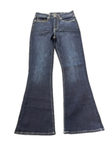 NWT Lucky Brand Womens Stevie Two Way Stretch Blue High Rise Flare Jeans US Sz 8 - £30.92 GBP