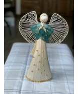 Natural angel tree topper/holiday decor, 12in - $22.00
