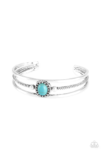 Paparazzi Borderline Borderland Blue Bracelet - New - £3.59 GBP