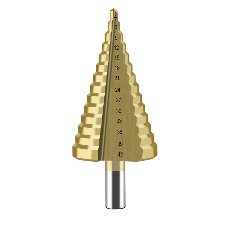 ROSSONIX 1 Piece Large Size 4-42MM High Speed Steel Step Drill Bit Electric Dril - £209.79 GBP