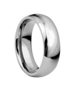 Unisex 6mm High Polish Comfort Fit Titanium Wedding Band - £20.00 GBP