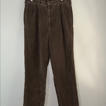 Haggar Brown Corduroy Pants Classic Straight-Leg - $11.76