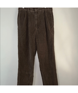 Haggar Brown Corduroy Pants Classic Straight-Leg - $16.08 CAD