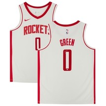JALEN GREEN Autographed Houston Rockets White Swingman Jersey FANATICS - £348.88 GBP