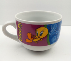 Vintage Looney Tunes Warner Bros Tweety Bird Coffee Soup Chili Mug 1998 - £8.86 GBP