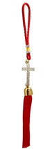 Christian God Jesus Crystal Cross Symbol with Red Rings Hanging for Car,Pack Of2 - £18.48 GBP