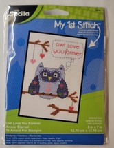 2013 Bucilla My 1st Stitch Owl Love You Forever #46040 Cross Stitch Kit - $9.89