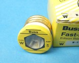 Bussmann W-5 Edison Base Plug Fuse 5 Amps 125 VAC Qty 1 - $3.99