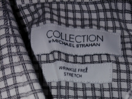 Collection By Michael Strahan Men&#39;s Ls Stretch Cotton Button SHIRT-15.5x32/33 - £13.84 GBP