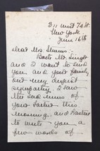 1924 Horace Swetland Condolence Letter to His Daughter Velma Handwritten Unknown - £9.25 GBP