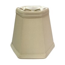 Royal Designs, Inc. Hexagon Bell Clip on Chandelier Shade CS-715BG, Beige, 3 x 5 - $15.79+