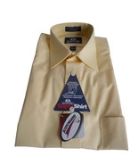 NWT NIB Vintage Mens Dress Shirt 15.5 32/33 long sleeve yellow Stafford - $22.00