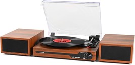 Vinyl Record Player With External Speakers Bt 5.3 Wireless Turntable Por... - $168.99